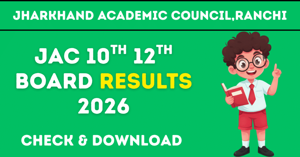 JAC Board Class 10th 12th Result 2026